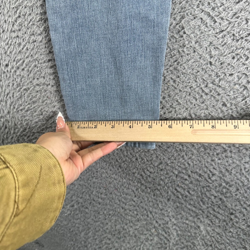 Time and Tru Jeans Womens 10P Blue Cotton‎ Denim Skinny High-Rise Workwear Faded - Picture 10 of 11